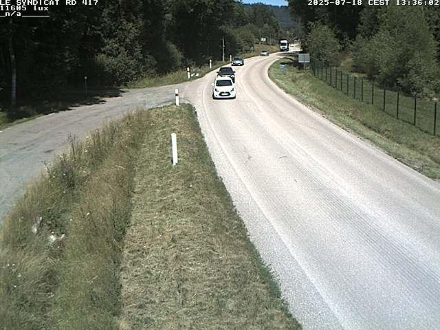Webcam dans les Vosges dans la commune du Syndicat sur la D417 sur la route de Gerardmer