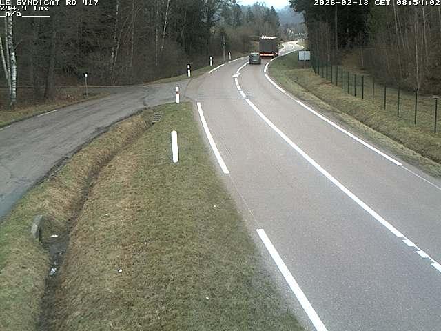 Webcam dans les Vosges dans la commune du Syndicat sur la D417 sur la route de Gerardmer