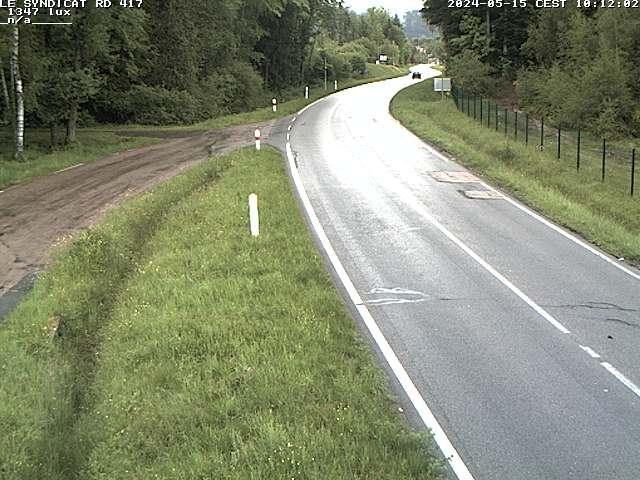 Webcam dans les Vosges dans la commune du Syndicat sur la D417 sur la route de Gerardmer