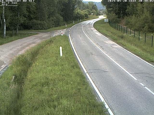 <h2>Webcam dans les Vosges dans la commune du Syndicat sur la D417 sur la route de Gerardmer</h2>