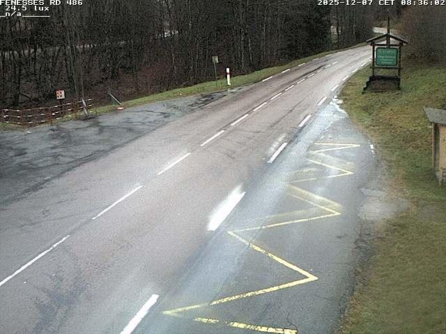 <h2>Webcam en haut du col des Fenesses, aussi appelé col du Ménil sur la D486 à 593 mètres d'altitude dans les Vosges</h2>