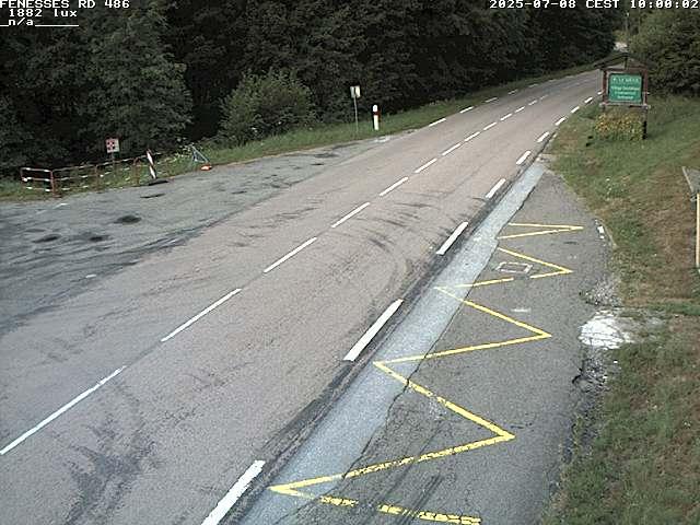Webcam en haut du col des Fenesses, aussi appelé col du Ménil sur la D486 à 593 mètres d'altitude dans les Vosges