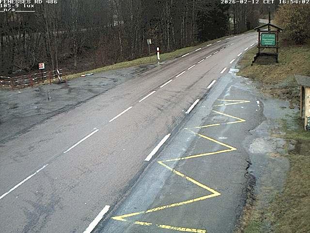 Webcam en haut du col des Fenesses, aussi appelé col du Ménil sur la D486 à 593 mètres d'altitude dans les Vosges
