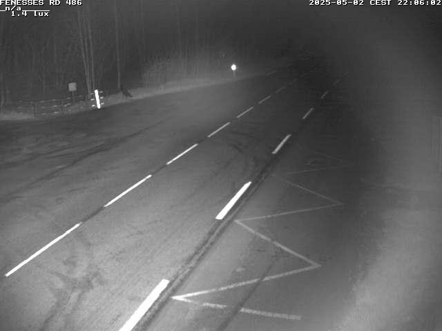 Webcam en haut du col des Fenesses, aussi appelé col du Ménil sur la D486 à 593 mètres d'altitude dans les Vosges