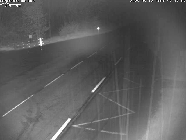 Webcam en haut du col des Fenesses, aussi appelé col du Ménil sur la D486 à 593 mètres d'altitude dans les Vosges