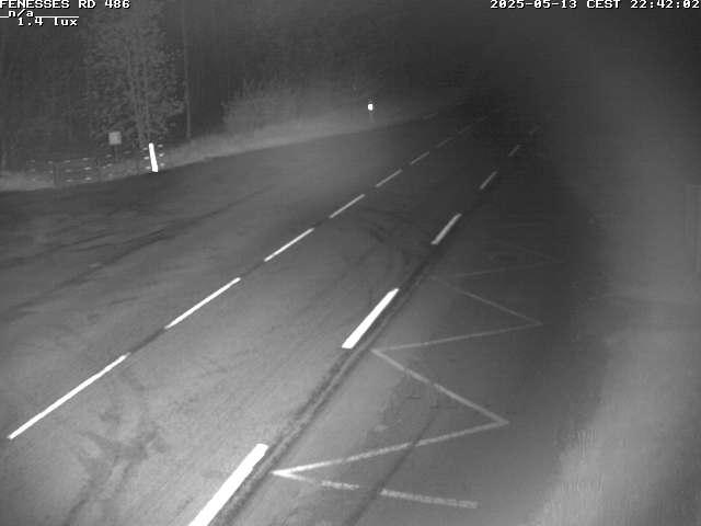 Webcam en haut du col des Fenesses, aussi appelé col du Ménil sur la D486 à 593 mètres d'altitude dans les Vosges