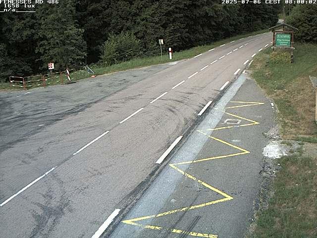 Webcam en haut du col des Fenesses, aussi appelé col du Ménil sur la D486 à 593 mètres d'altitude dans les Vosges