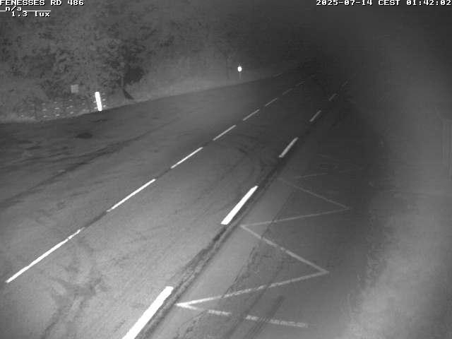 Webcam en haut du col des Fenesses, aussi appelé col du Ménil sur la D486 à 593 mètres d'altitude dans les Vosges