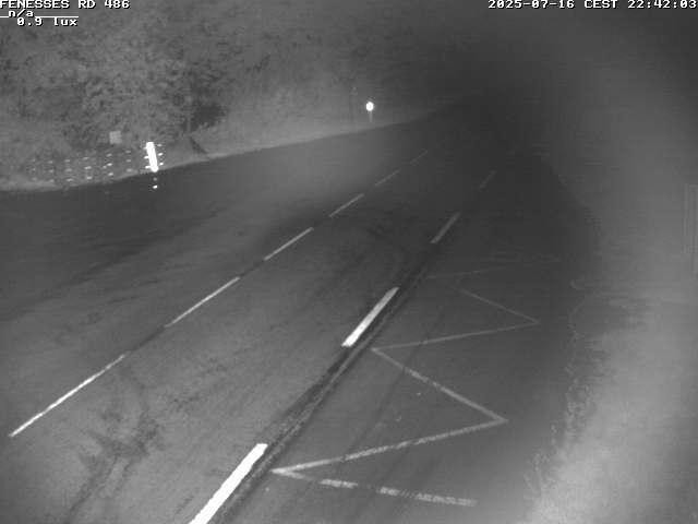 Webcam en haut du col des Fenesses, aussi appelé col du Ménil sur la D486 à 593 mètres d'altitude dans les Vosges