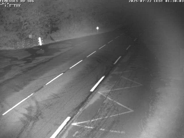 Webcam en haut du col des Fenesses, aussi appelé col du Ménil sur la D486 à 593 mètres d'altitude dans les Vosges