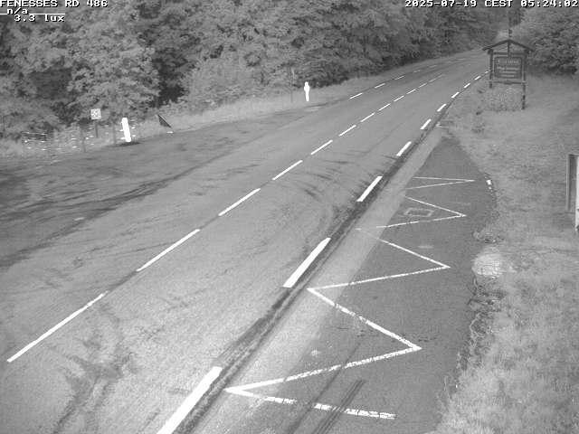 Webcam en haut du col des Fenesses, aussi appelé col du Ménil sur la D486 à 593 mètres d'altitude dans les Vosges