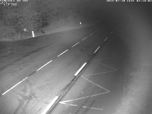 Webcam en haut du col des Fenesses, aussi appelé col du Ménil sur la D486 à 593 mètres d'altitude dans les Vosges
