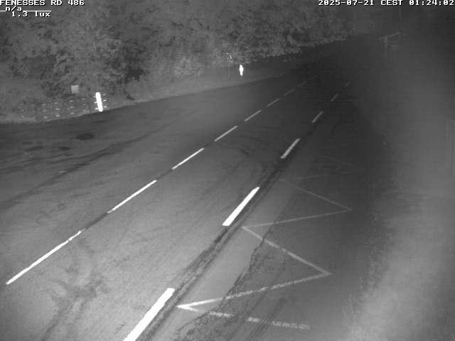 Webcam en haut du col des Fenesses, aussi appelé col du Ménil sur la D486 à 593 mètres d'altitude dans les Vosges