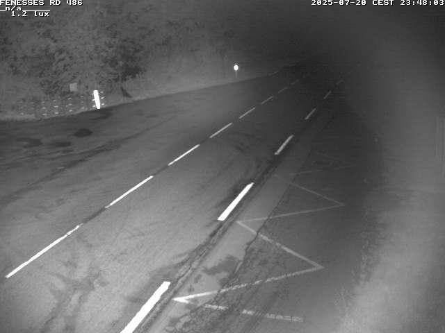Webcam en haut du col des Fenesses, aussi appelé col du Ménil sur la D486 à 593 mètres d'altitude dans les Vosges