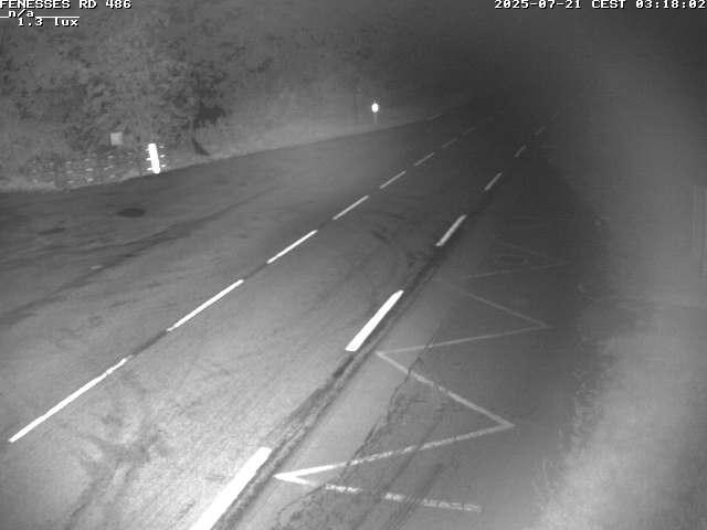Webcam en haut du col des Fenesses, aussi appelé col du Ménil sur la D486 à 593 mètres d'altitude dans les Vosges