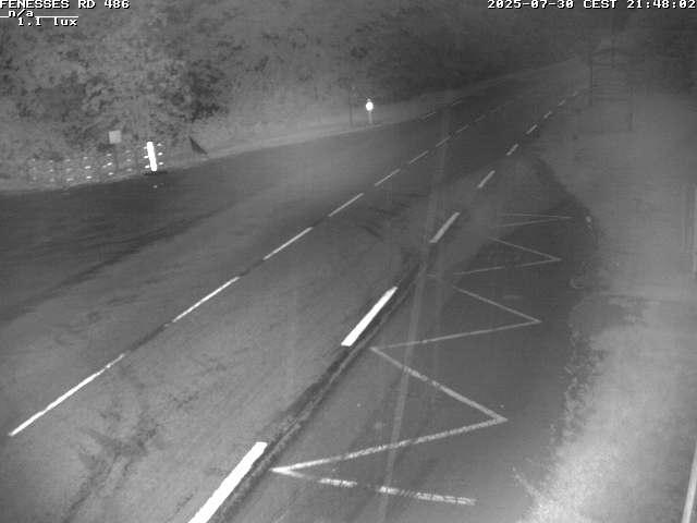 Webcam en haut du col des Fenesses, aussi appelé col du Ménil sur la D486 à 593 mètres d'altitude dans les Vosges