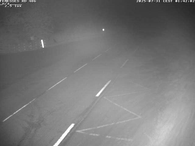 Webcam en haut du col des Fenesses, aussi appelé col du Ménil sur la D486 à 593 mètres d'altitude dans les Vosges