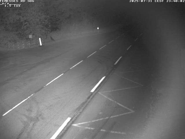 Webcam en haut du col des Fenesses, aussi appelé col du Ménil sur la D486 à 593 mètres d'altitude dans les Vosges