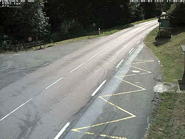 Webcam en haut du col des Fenesses, aussi appelé col du Ménil sur la D486 à 593 mètres d'altitude dans les Vosges