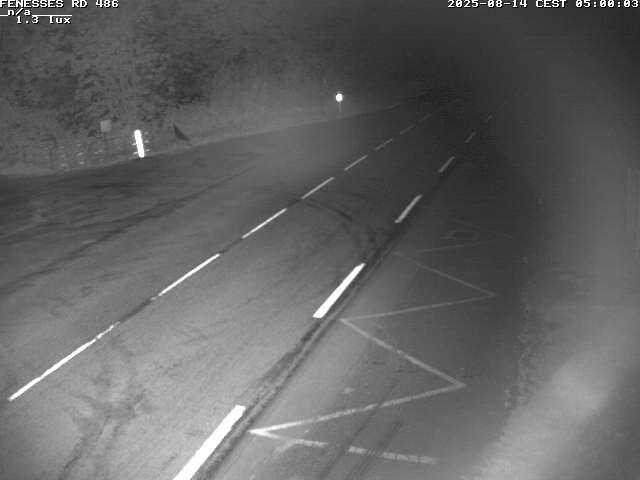 Webcam en haut du col des Fenesses, aussi appelé col du Ménil sur la D486 à 593 mètres d'altitude dans les Vosges