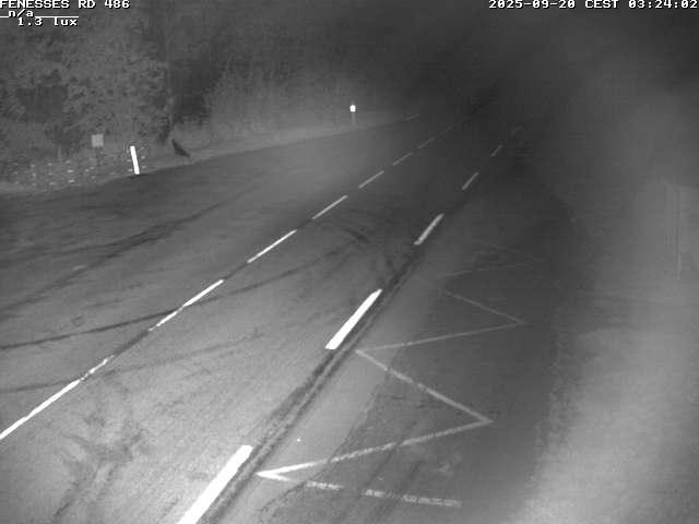 Webcam en haut du col des Fenesses, aussi appelé col du Ménil sur la D486 à 593 mètres d'altitude dans les Vosges