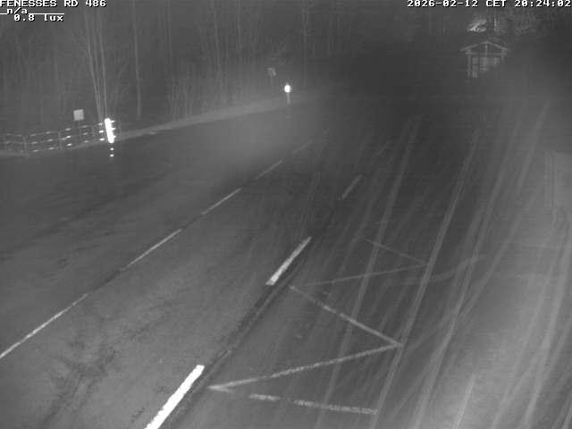 Webcam en haut du col des Fenesses, aussi appelé col du Ménil sur la D486 à 593 mètres d'altitude dans les Vosges