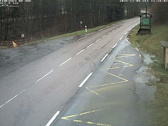 <h2>Webcam en haut du col des Fenesses, aussi appelé col du Ménil sur la D486 à 593 mètres d'altitude dans les Vosges</h2>