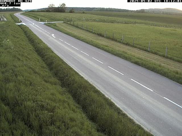 Webcam à Dombrot-le-Sec dans le département des Vosges sur la D429 à 407 mètres d'altitude