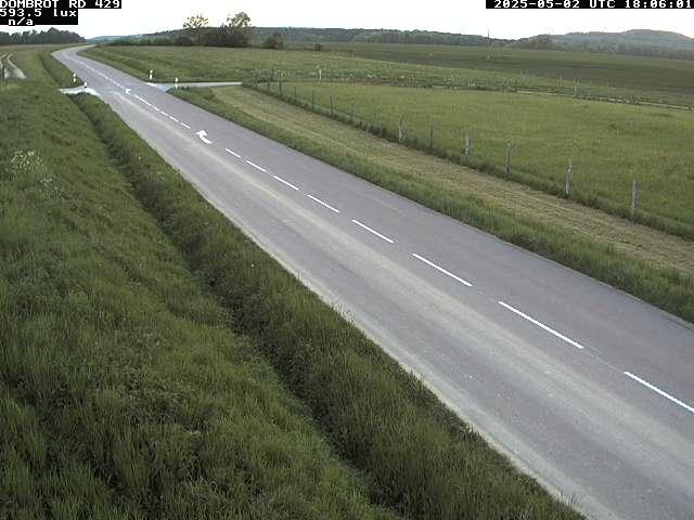 Webcam à Dombrot-le-Sec dans le département des Vosges sur la D429 à 407 mètres d'altitude