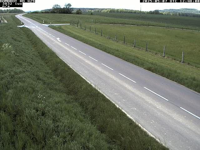 Webcam à Dombrot-le-Sec dans le département des Vosges sur la D429 à 407 mètres d'altitude