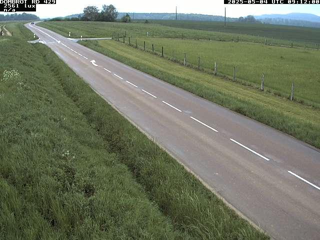 Webcam à Dombrot-le-Sec dans le département des Vosges sur la D429 à 407 mètres d'altitude