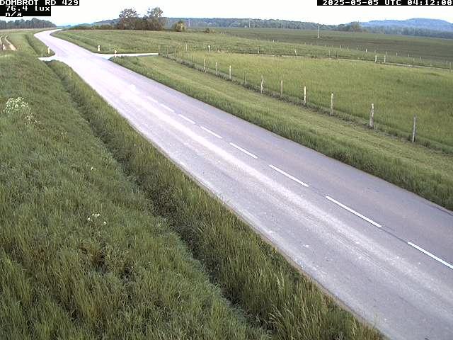Webcam à Dombrot-le-Sec dans le département des Vosges sur la D429 à 407 mètres d'altitude