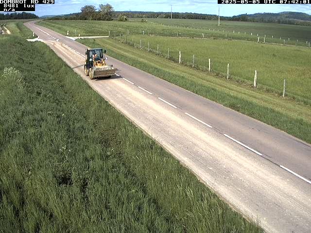 Webcam à Dombrot-le-Sec dans le département des Vosges sur la D429 à 407 mètres d'altitude
