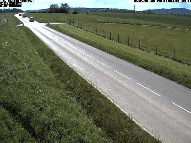 Webcam à Dombrot-le-Sec dans le département des Vosges sur la D429 à 407 mètres d'altitude