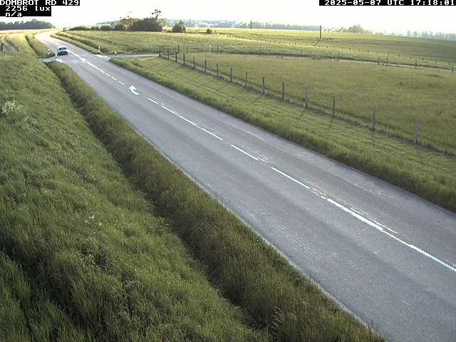 Webcam à Dombrot-le-Sec dans le département des Vosges sur la D429 à 407 mètres d'altitude