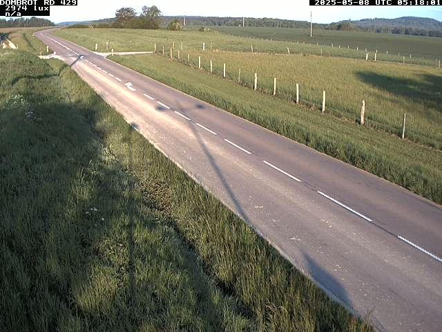 Webcam à Dombrot-le-Sec dans le département des Vosges sur la D429 à 407 mètres d'altitude
