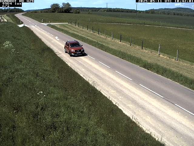 Webcam à Dombrot-le-Sec dans le département des Vosges sur la D429 à 407 mètres d'altitude