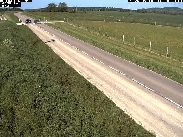 Webcam à Dombrot-le-Sec dans le département des Vosges sur la D429 à 407 mètres d'altitude