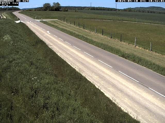 Webcam à Dombrot-le-Sec dans le département des Vosges sur la D429 à 407 mètres d'altitude