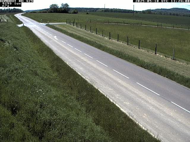 Webcam à Dombrot-le-Sec dans le département des Vosges sur la D429 à 407 mètres d'altitude