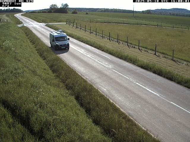 Webcam à Dombrot-le-Sec dans le département des Vosges sur la D429 à 407 mètres d'altitude