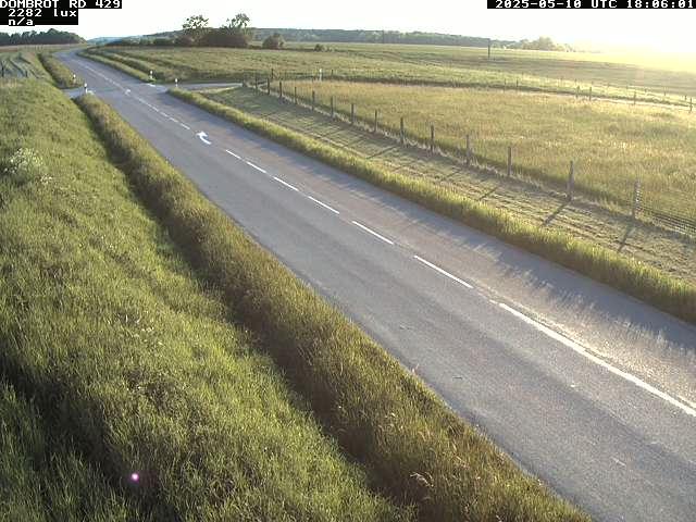 Webcam à Dombrot-le-Sec dans le département des Vosges sur la D429 à 407 mètres d'altitude