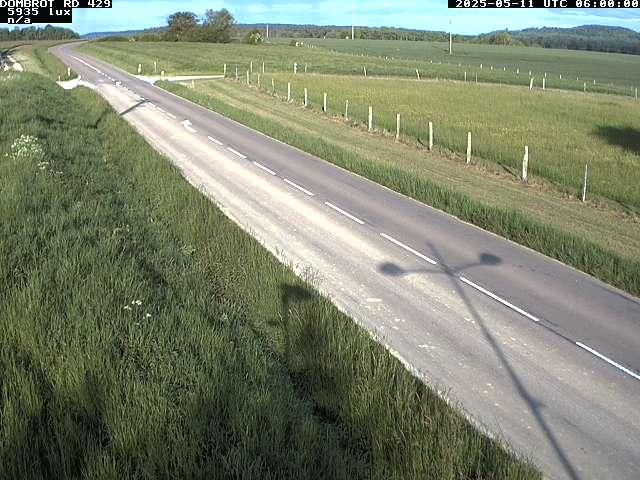Webcam à Dombrot-le-Sec dans le département des Vosges sur la D429 à 407 mètres d'altitude