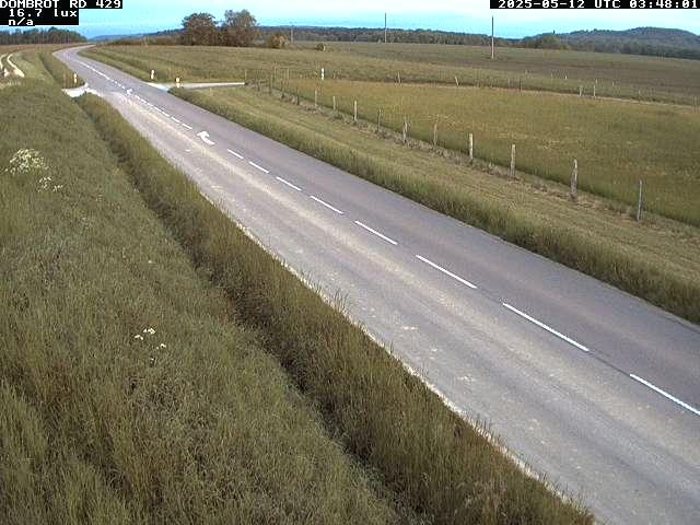 Webcam à Dombrot-le-Sec dans le département des Vosges sur la D429 à 407 mètres d'altitude