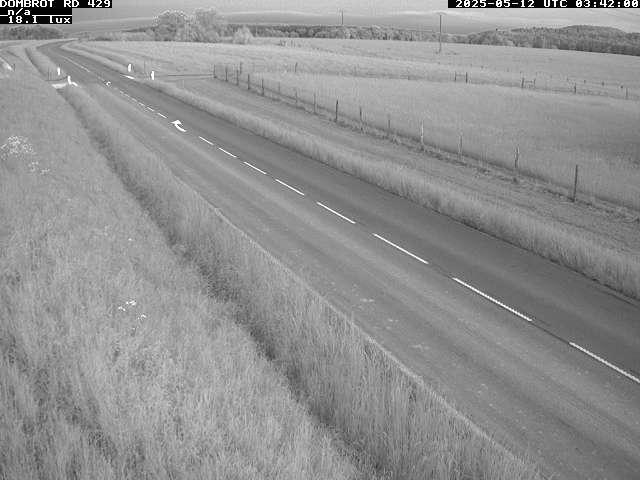 Webcam à Dombrot-le-Sec dans le département des Vosges sur la D429 à 407 mètres d'altitude
