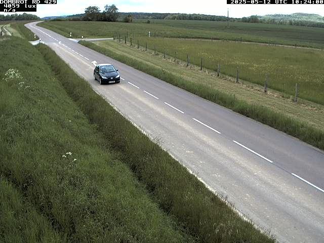 Webcam à Dombrot-le-Sec dans le département des Vosges sur la D429 à 407 mètres d'altitude