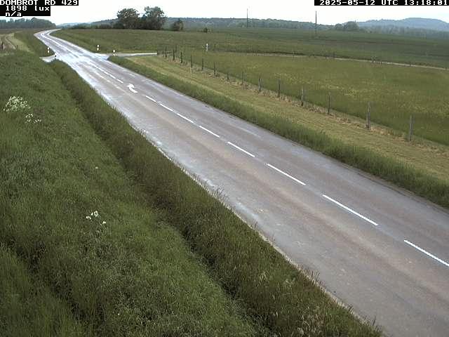 Webcam à Dombrot-le-Sec dans le département des Vosges sur la D429 à 407 mètres d'altitude