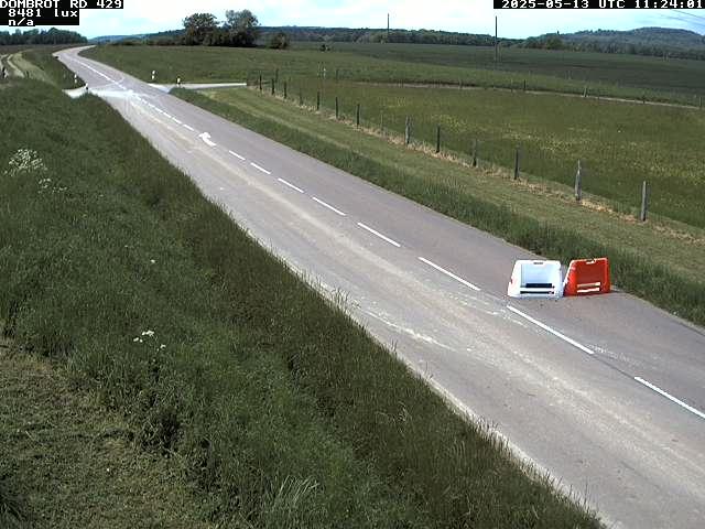 Webcam à Dombrot-le-Sec dans le département des Vosges sur la D429 à 407 mètres d'altitude