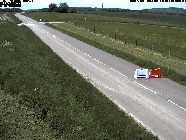 Webcam à Dombrot-le-Sec dans le département des Vosges sur la D429 à 407 mètres d'altitude