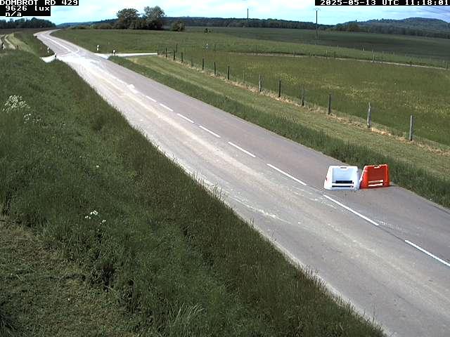 Webcam à Dombrot-le-Sec dans le département des Vosges sur la D429 à 407 mètres d'altitude